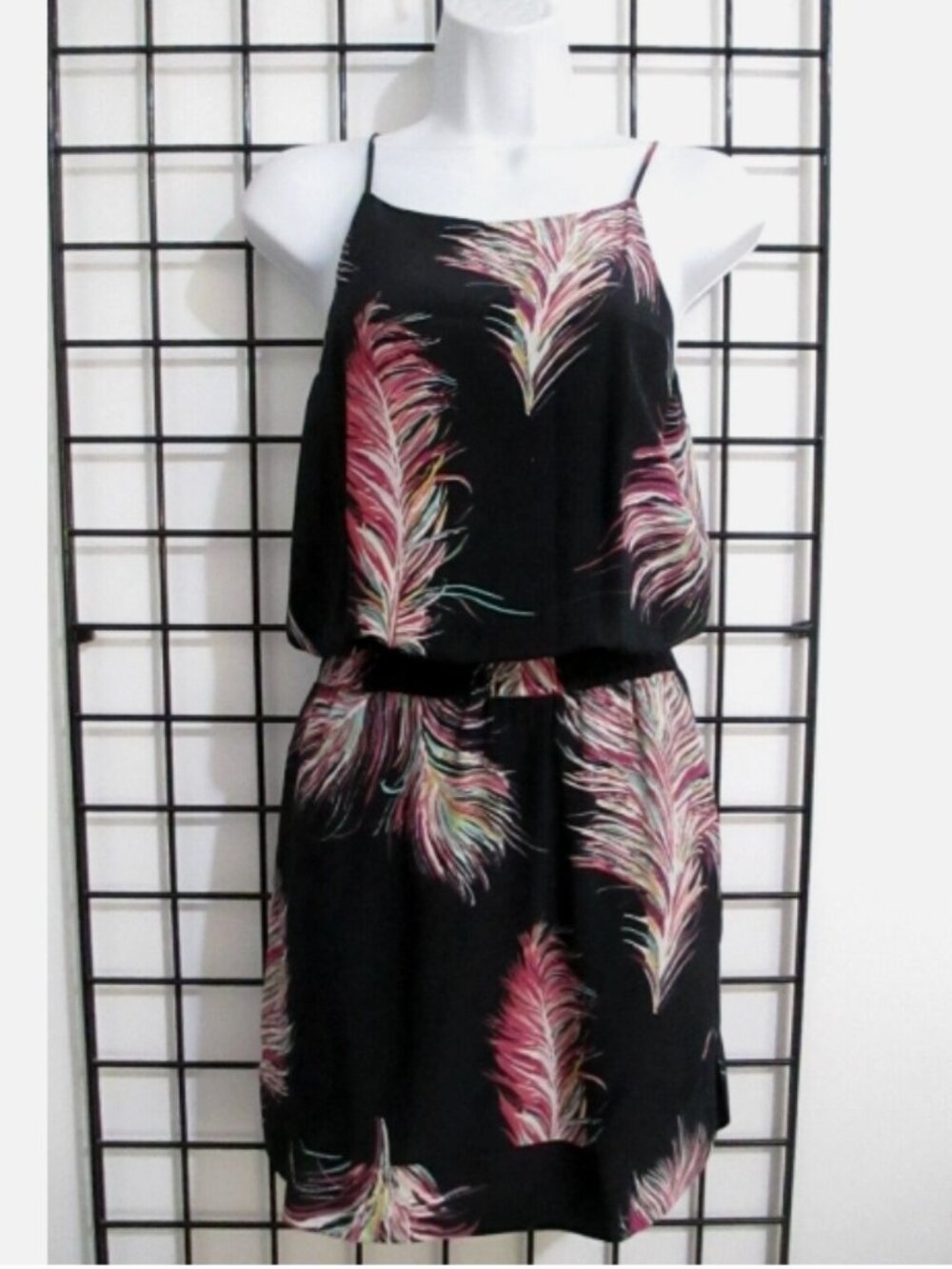 Vix Paula Hermnny Spaghetti Strap Black Dress with Back Cut-Out - Size Medium